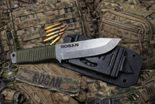 ROGAN Field Knife (RFK-PRO) Comes with sheath and belt clip.