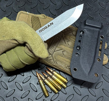 ROGAN Field Knife (RFK-PRO) Comes with sheath and belt clip.
