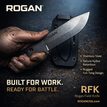 FATHER'S DAY BOGO SALE! (Add both to cart) ROGAN Field Knife - RECON (Comes with sheath and belt clip.)