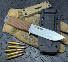 ROGAN Field Knife (RFK-PRO) Comes with sheath and belt clip.