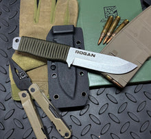 ROGAN Field Knife (RFK-PRO) Comes with sheath and belt clip.