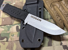 ROGAN Field Knife (RFK-PRO) Comes with sheath and belt clip.