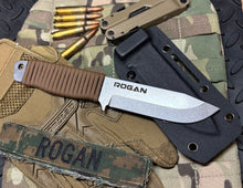 ROGAN Field Knife (RFK-PRO) Comes with sheath and belt clip.