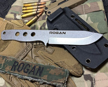 ROGAN Field Knife (RFK-PRO) Comes with sheath and belt clip.