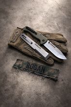 ROGUE Folding Knife-Gen 1 Special Edition OD Green/Stonewash.